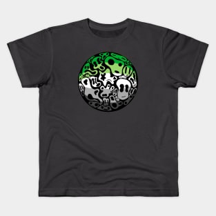 Aromantic Pride - Ghost Bubble Kids T-Shirt